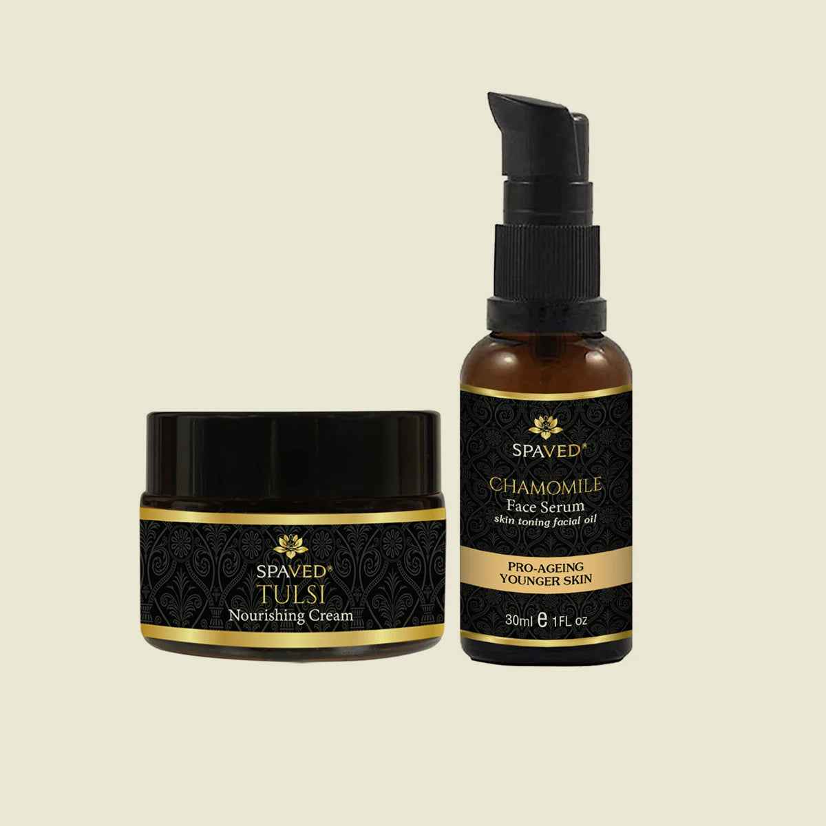 Image of Tulsi & Chamomile - Timeless Radiance Anti-Aging Duo