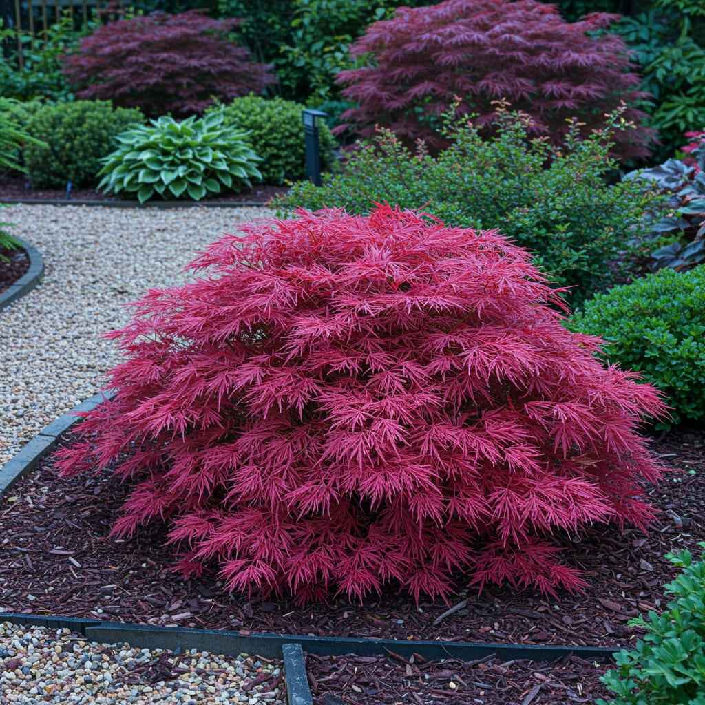 Image of Japanischer Ahorn – Acer palmatum 'Pink Dwarf' – ca. 70cm hoch – Ø19cm – rosa Frühlingslaub – kompakte Balkon – & Gartenpflanze-4