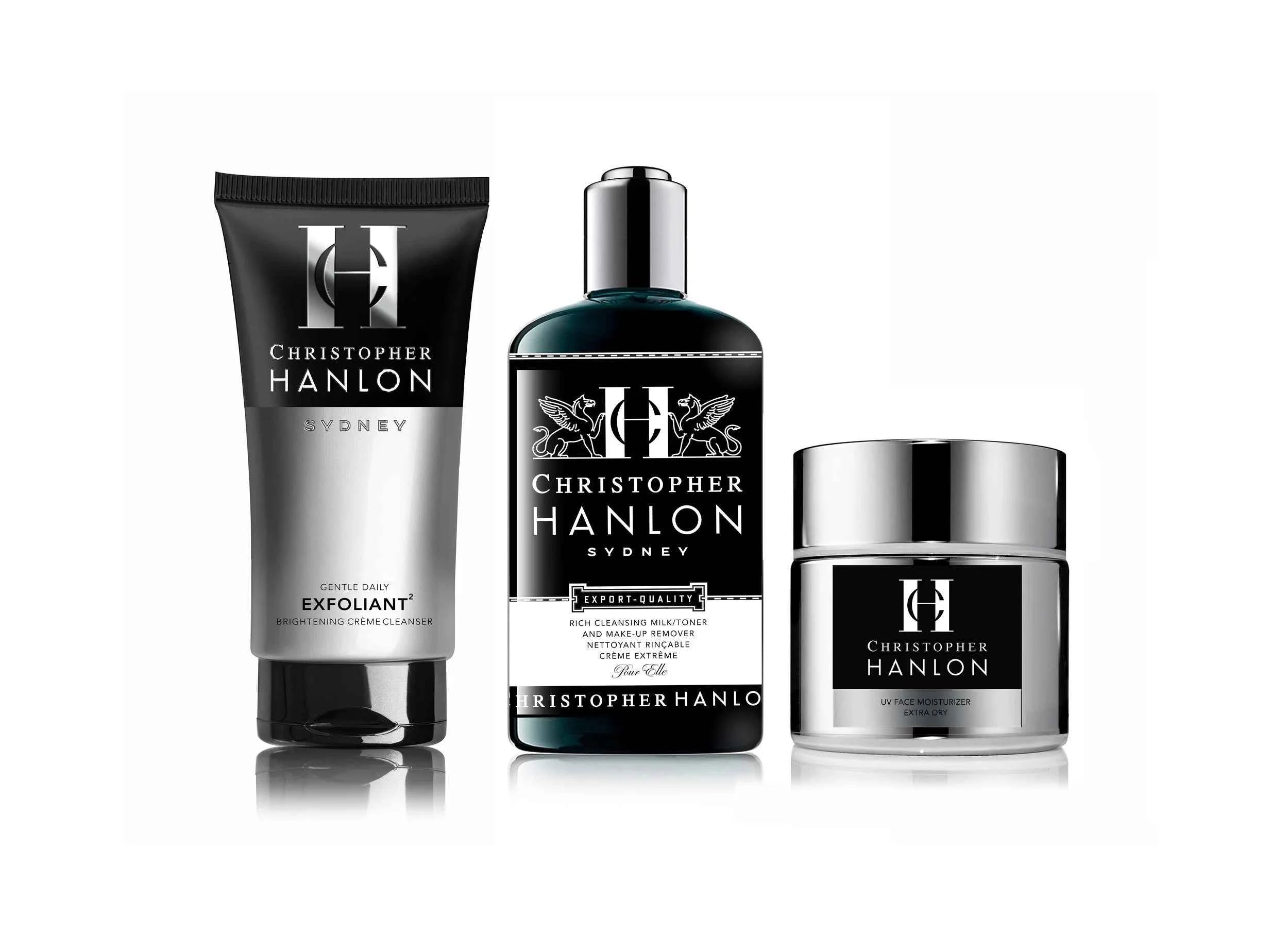 Image of CHRISTOPHER HANLON  3 Step SKINCARE DEAL WITH CLEANSING MILK | Extra Dry